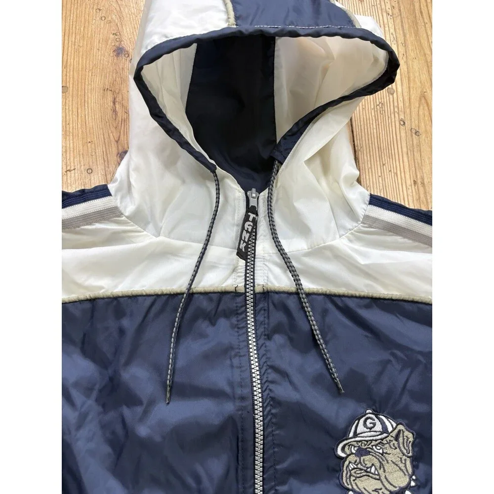 Georgetown Hoyas Tank Vintage Mens XL Bulldog Logo Jacket Coat NCAA Windbreaker